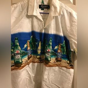 Mens Beer Hawaiian shirt xl